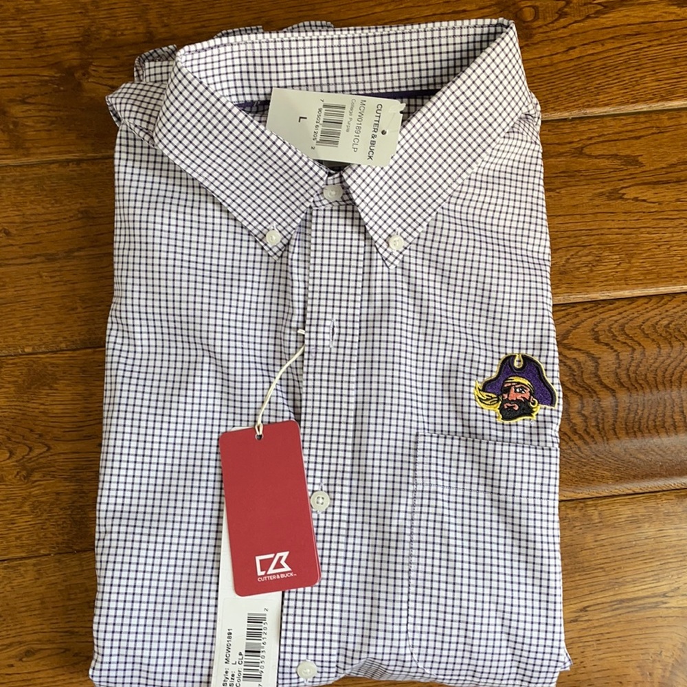 East Carolina button up shirt